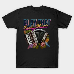 Funky Music Piano Accordion T-Shirt